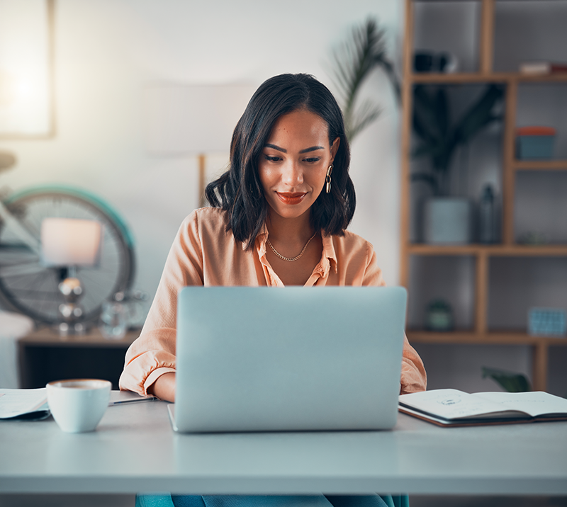 Scale LLP Woman working on Laptop